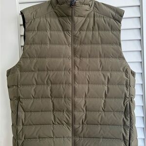 Men's Olive Puffer Vest